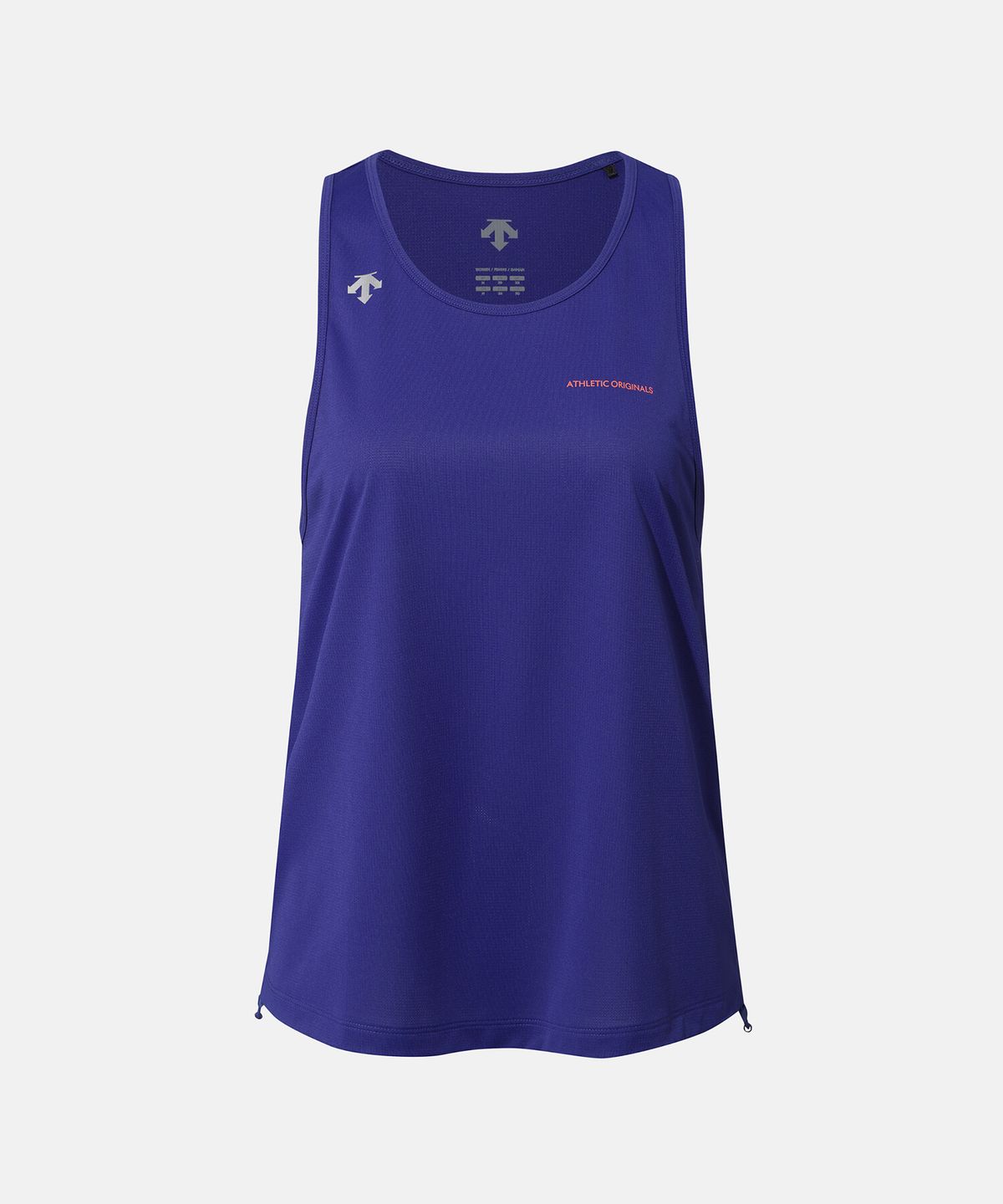 데상트(DESCENTE) 여성 러닝 흡한속건 슬리브리스 블루 SR322RST73