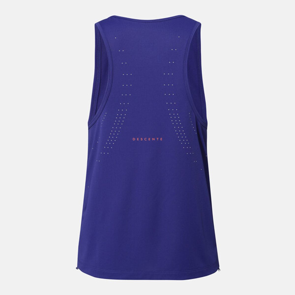 데상트(DESCENTE) 여성 러닝 흡한속건 슬리브리스 블루 SR322RST73