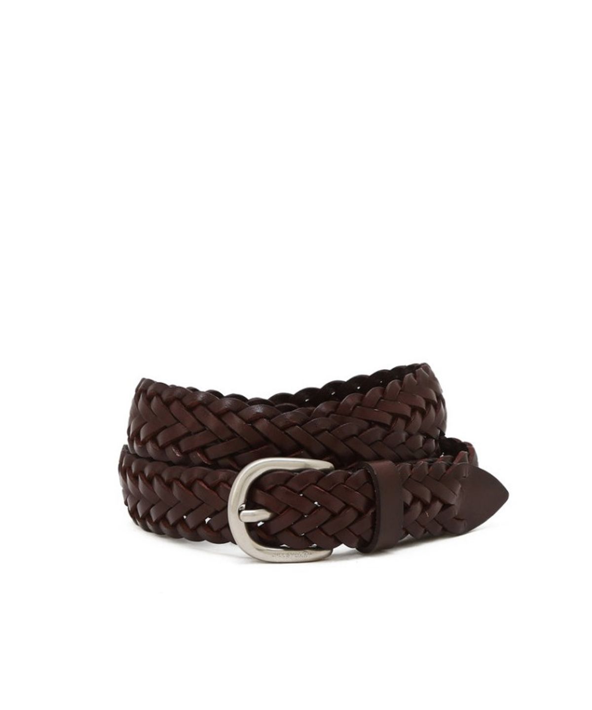 질스튜어트 맨 액세서리(JILLSTUART MEN ACC) [남녀공용] 25MM 브라운 라운드 버클 위빙 소가죽 벨트 JUBE6F410W3