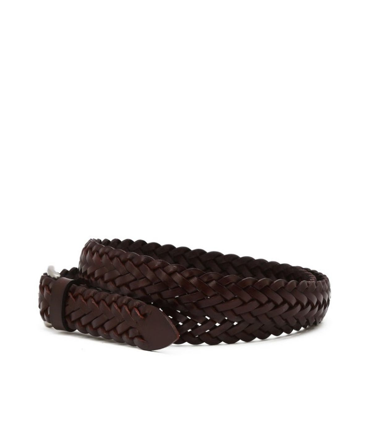 질스튜어트 맨 액세서리(JILLSTUART MEN ACC) [남녀공용] 25MM 브라운 라운드 버클 위빙 소가죽 벨트 JUBE6F410W3