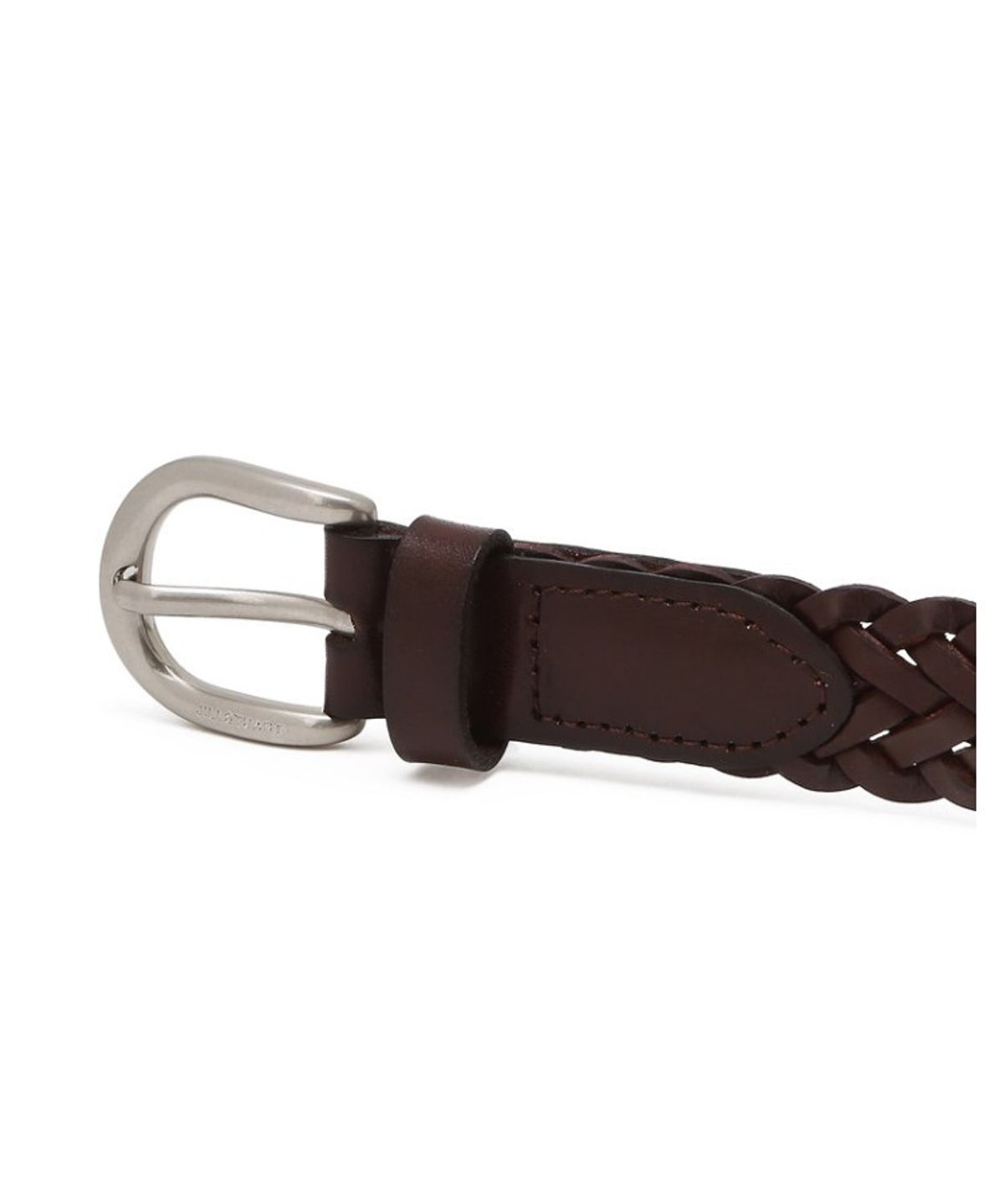 질스튜어트 맨 액세서리(JILLSTUART MEN ACC) [남녀공용] 25MM 브라운 라운드 버클 위빙 소가죽 벨트 JUBE6F410W3