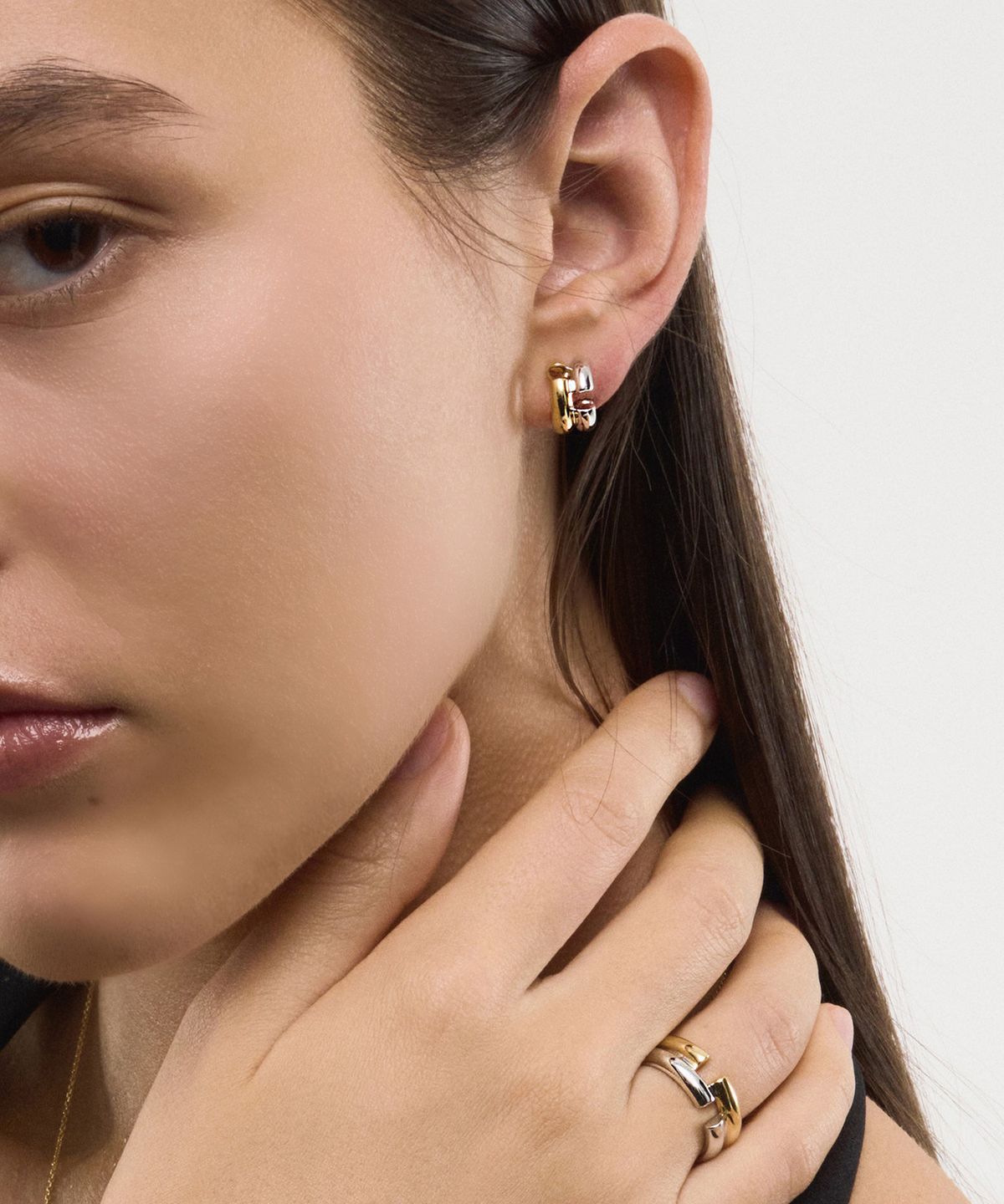리스(LISSE) [925 SILVER] 2 LINE CUT E