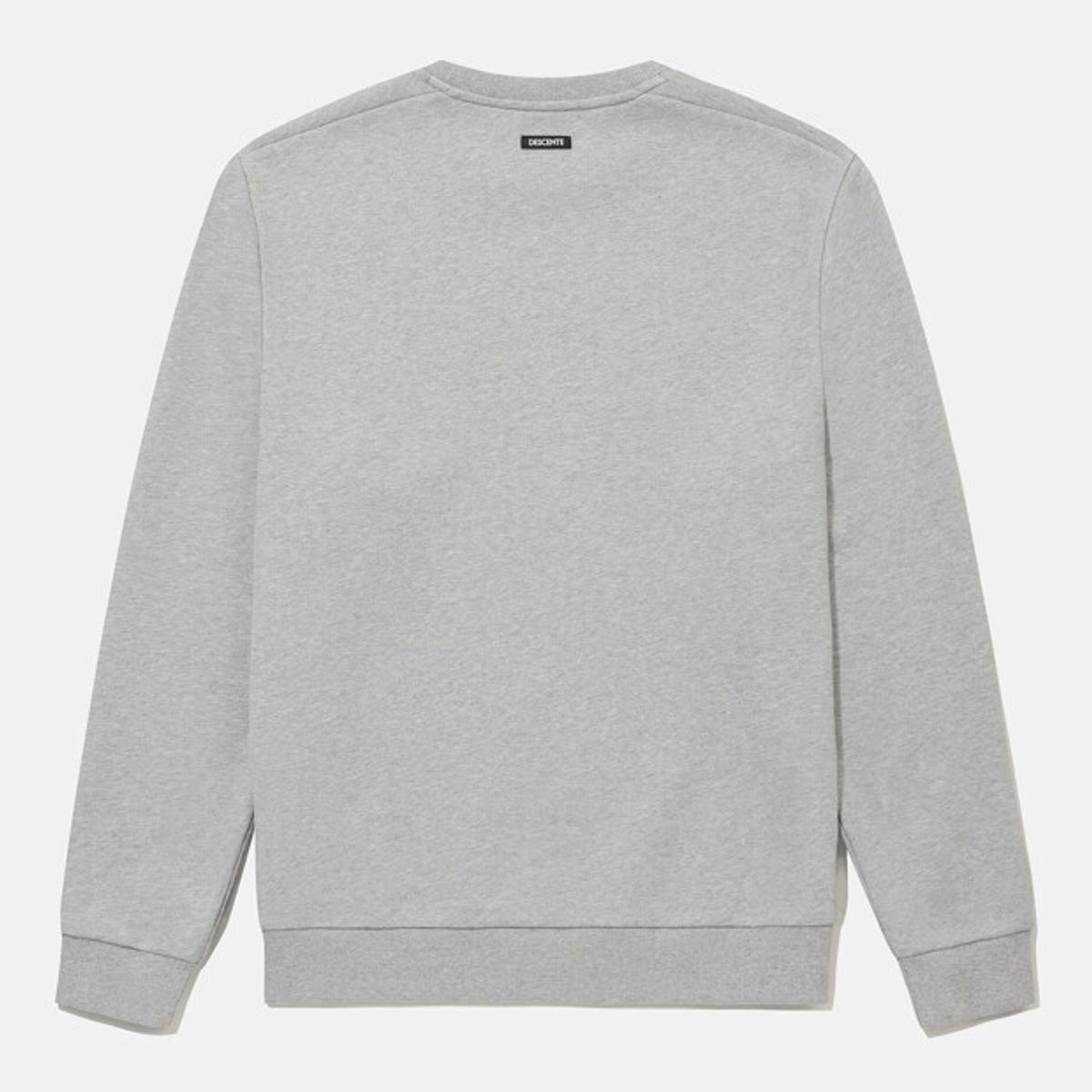 데상트(DESCENTE) 스포츠테리 워딩 컴포트핏 맨투맨 멜란지 그레이 SR323UHT81