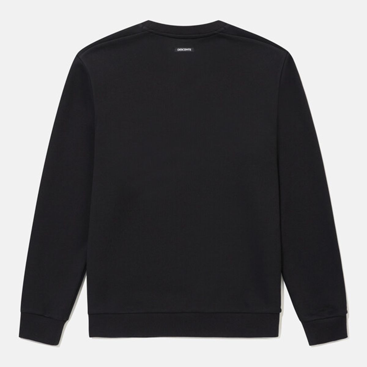 데상트(DESCENTE) 스포츠테리 워딩 컴포트핏 맨투맨 블랙 SR323UHT81