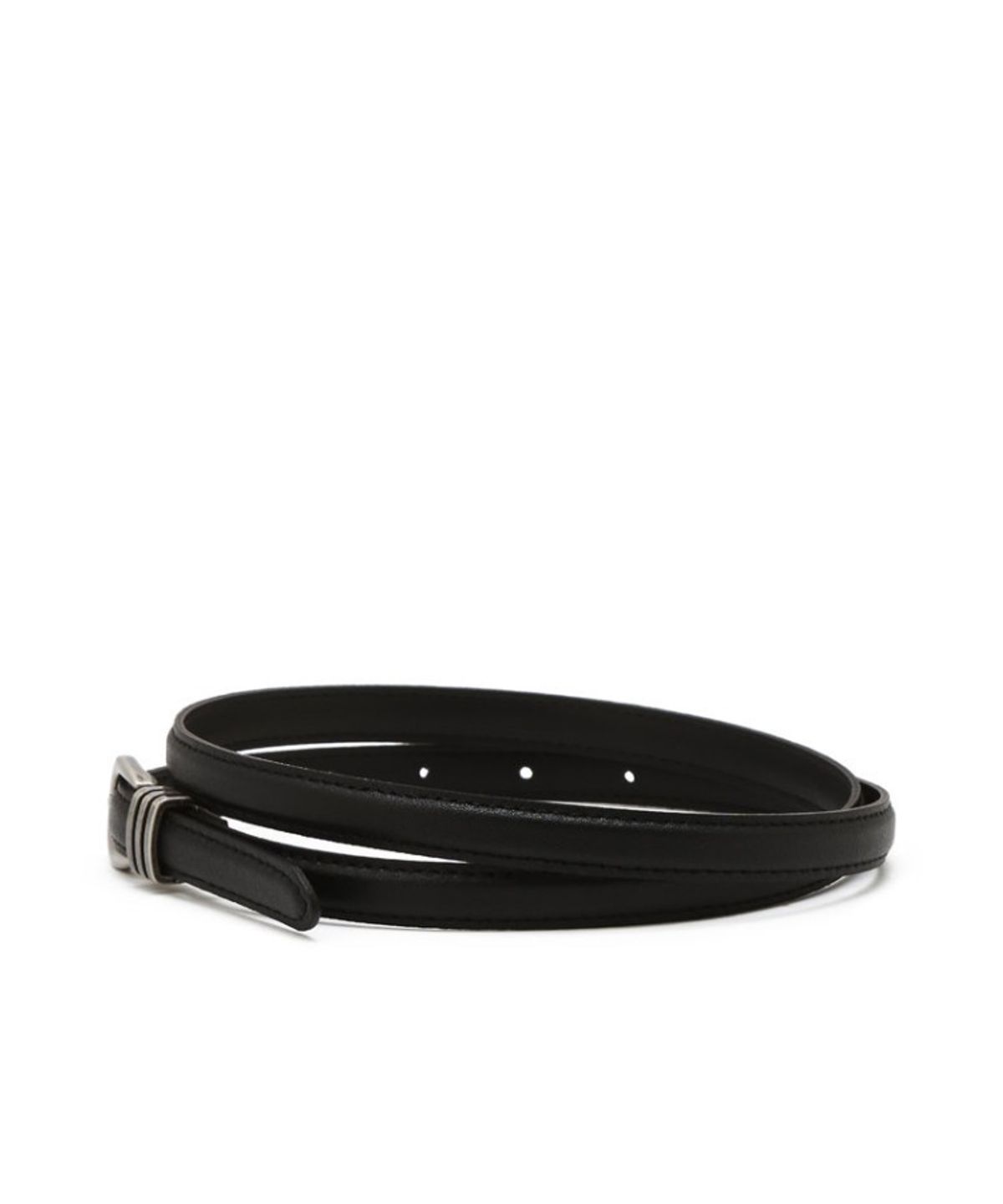 질스튜어트 맨 액세서리(JILLSTUART MEN ACC) 블랙 단색 소가죽 벨트 15MM