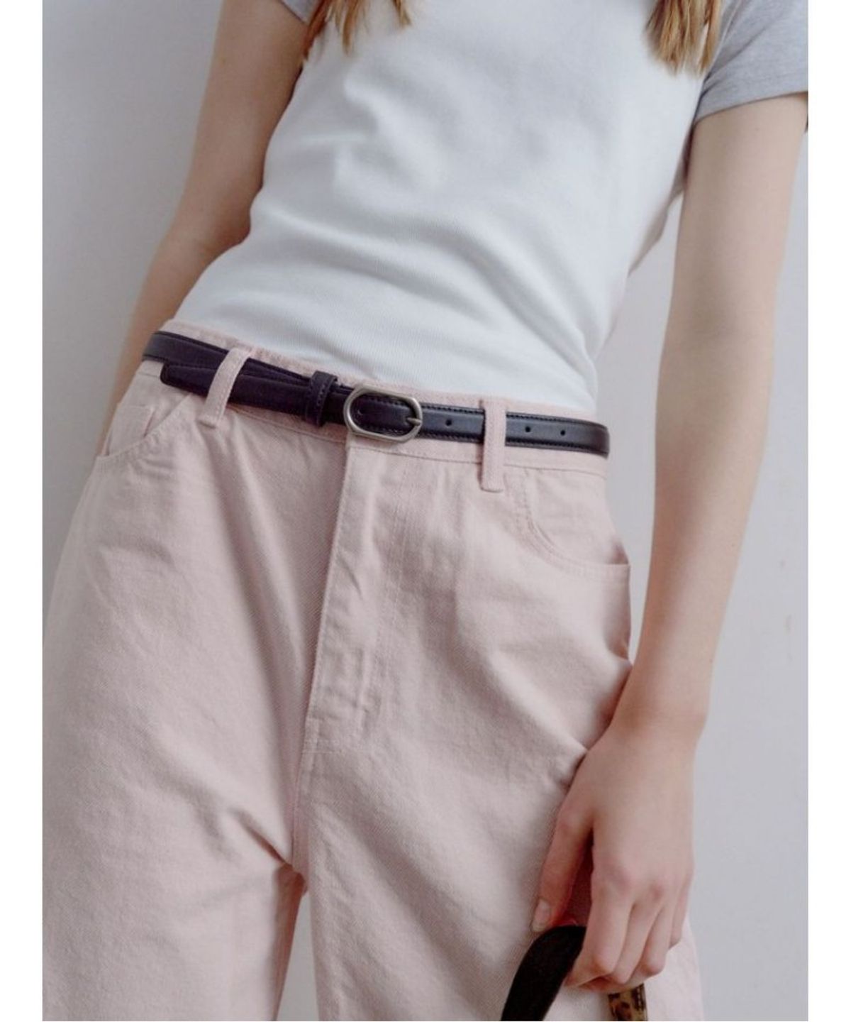 질스튜어트 맨 액세서리(JILLSTUART MEN ACC) [길이조절가능][베누아벨트] 15mm 블랙 소가죽 슬림 여성벨트
