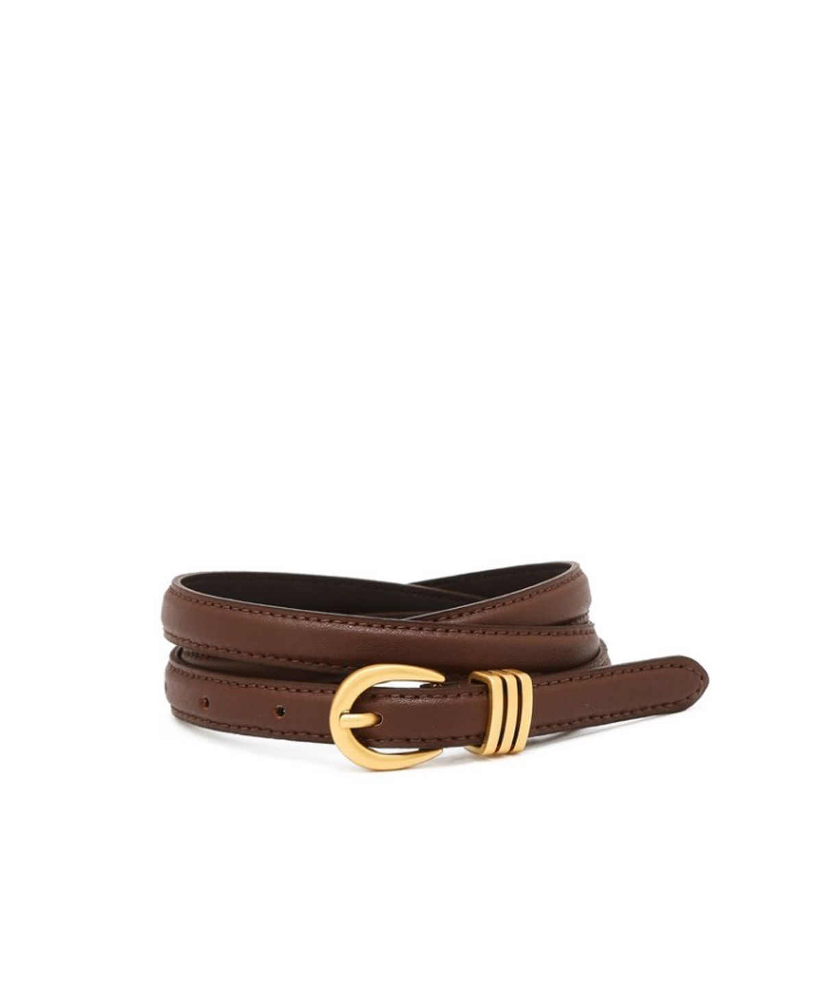 질스튜어트 맨 액세서리(JILLSTUART MEN ACC) 브라운 단색 소가죽 벨트 15MM