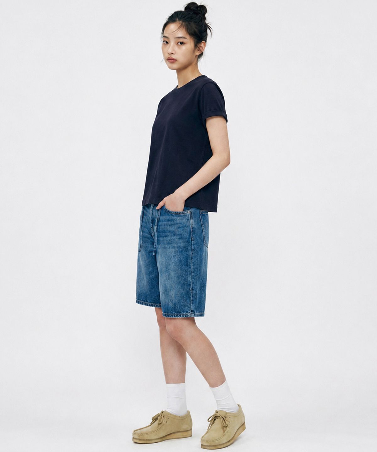 밴웍스(VANNWORKS) [2PACK] 크롭 반팔 티셔츠 (VS0300S)