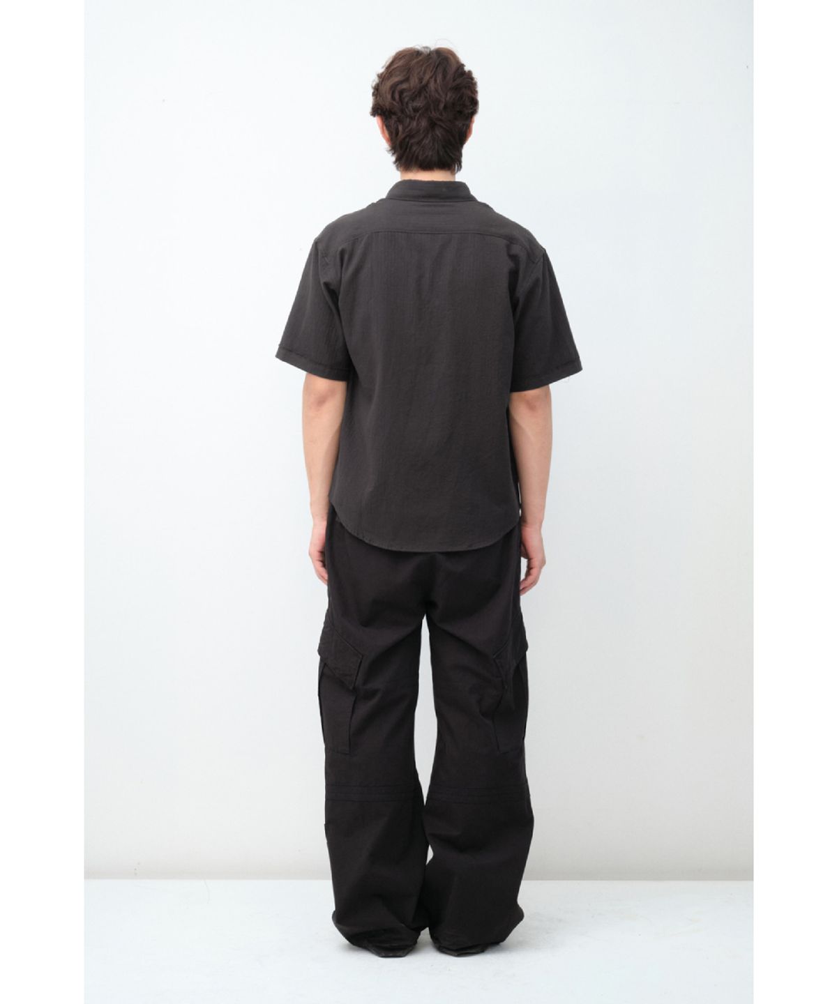 해칭룸(HATCHINGROOM) Curved Cargo Pants Black