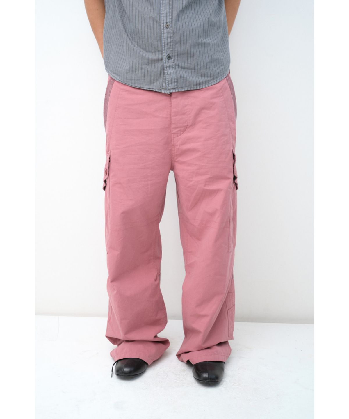 해칭룸(HATCHINGROOM) Curved Cargo Pants Pink