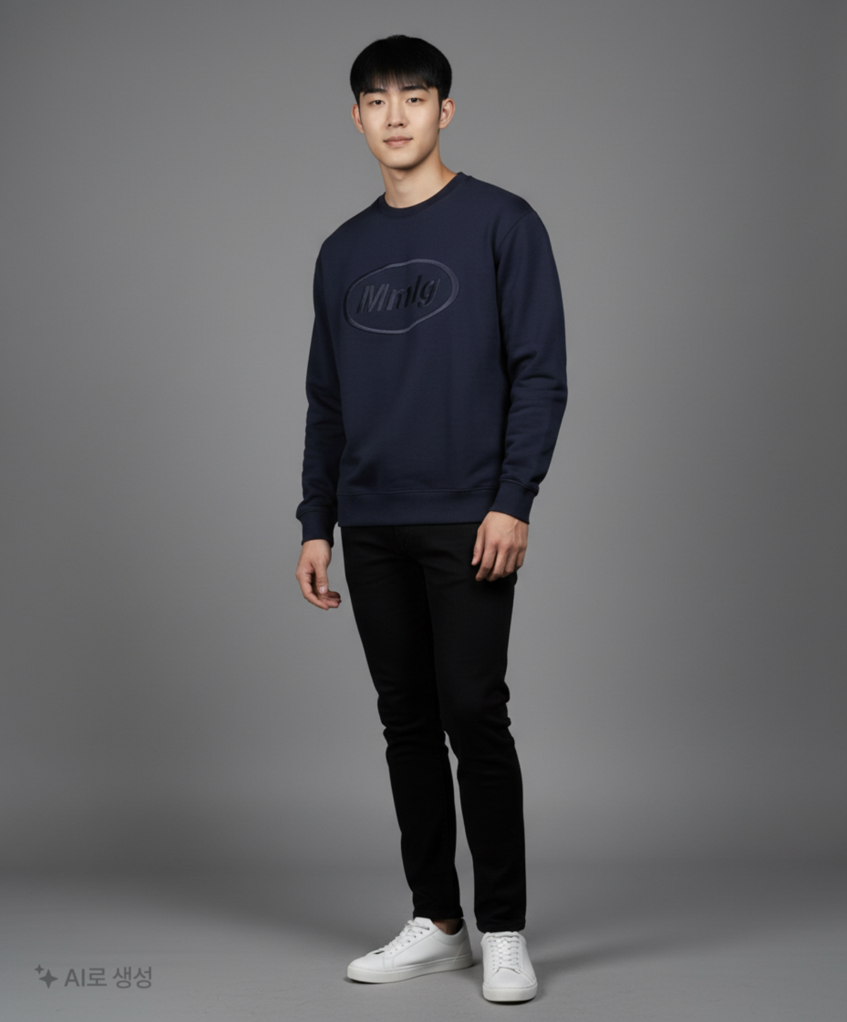 엠엠엘지(MMLG) [Mmlg] MMLG OPACITY SWEAT (PURPLE NAVY) L