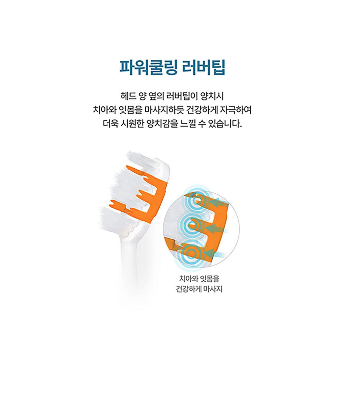 덴클(DENCLE) 덴클 탄탄한 탄력모 프라그제거 칫솔 6개 혀클리너 잇몸마사지팁