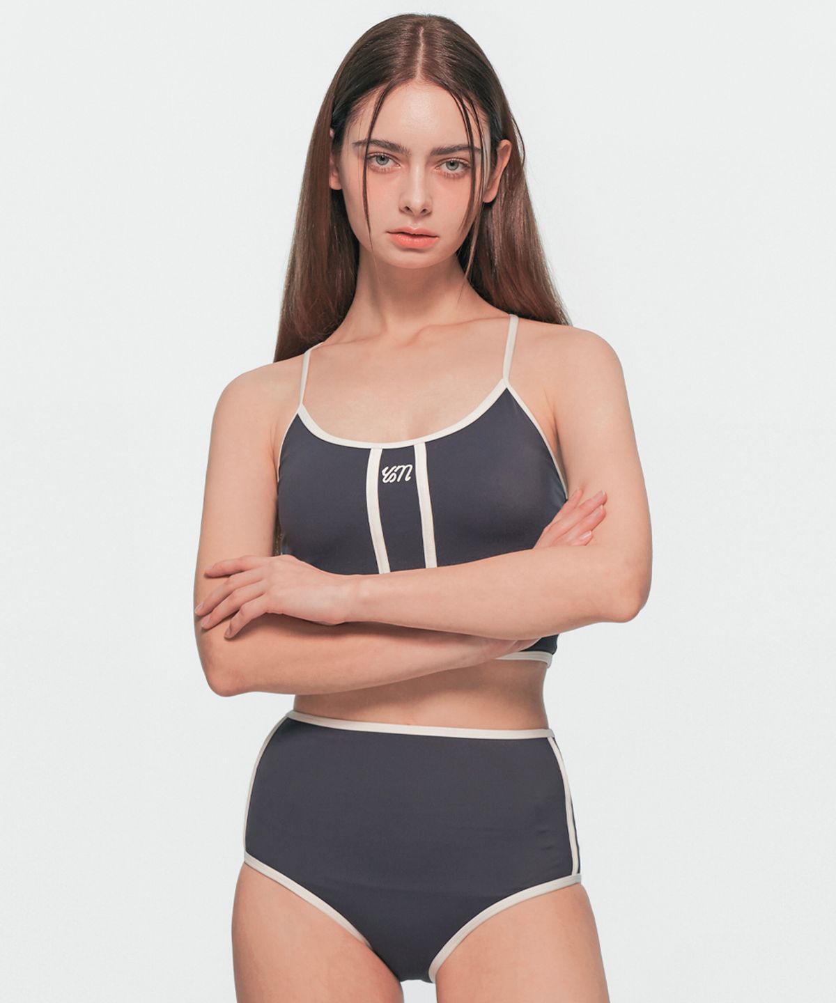 유움(UUM) LINE BIKINI NAVY