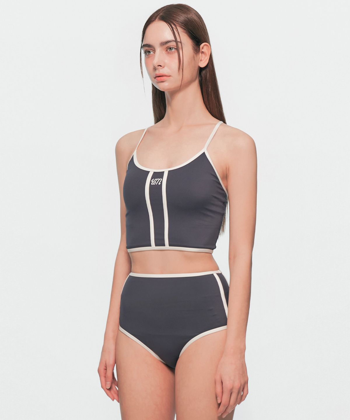 유움(UUM) LINE BIKINI NAVY