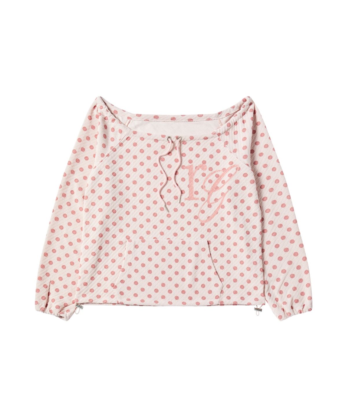 로긴 앤 로지(ROGIN N ROSIE) Dotted Pocket String Point Long Sleeve Pink