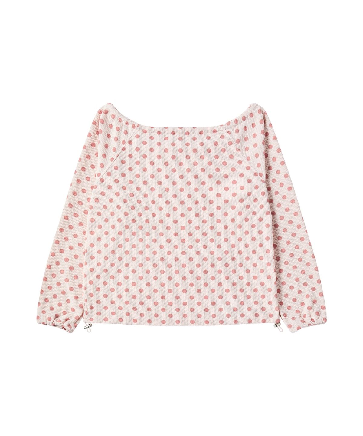 로긴 앤 로지(ROGIN N ROSIE) Dotted Pocket String Point Long Sleeve Pink