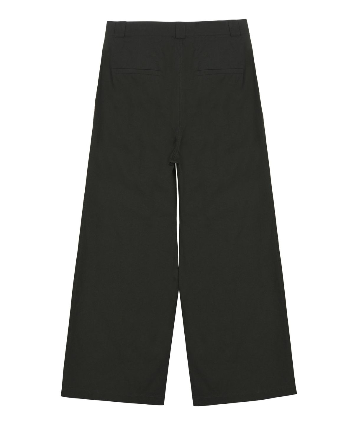 닉앤니콜(NICK&NICOLE) TUCK WIDE COTTON PANTS_CHARCOAL