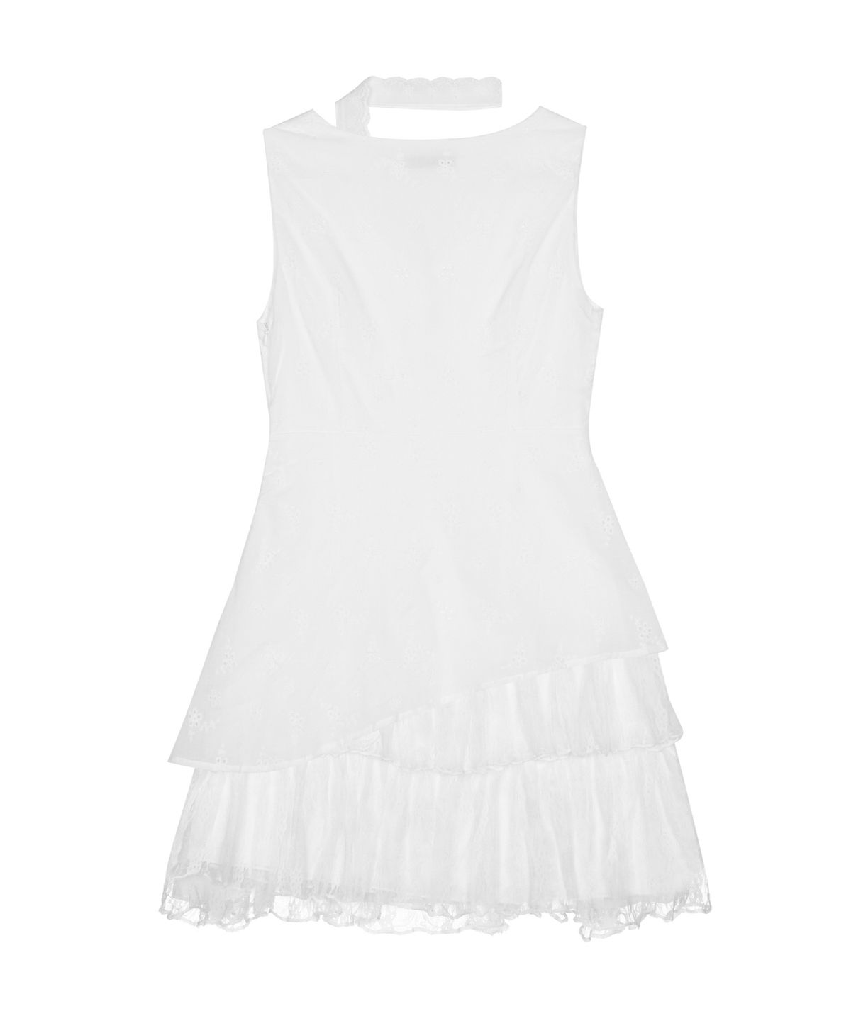 닉앤니콜(NICK&NICOLE) FLORAL LINEN SCARF DRESS_WHITE