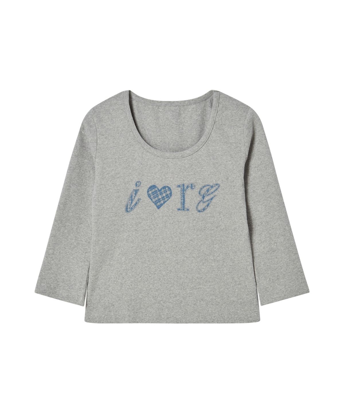 로긴 앤 로지(ROGIN N ROSIE) I Luv RnR Check Point Long Sleeve Gray