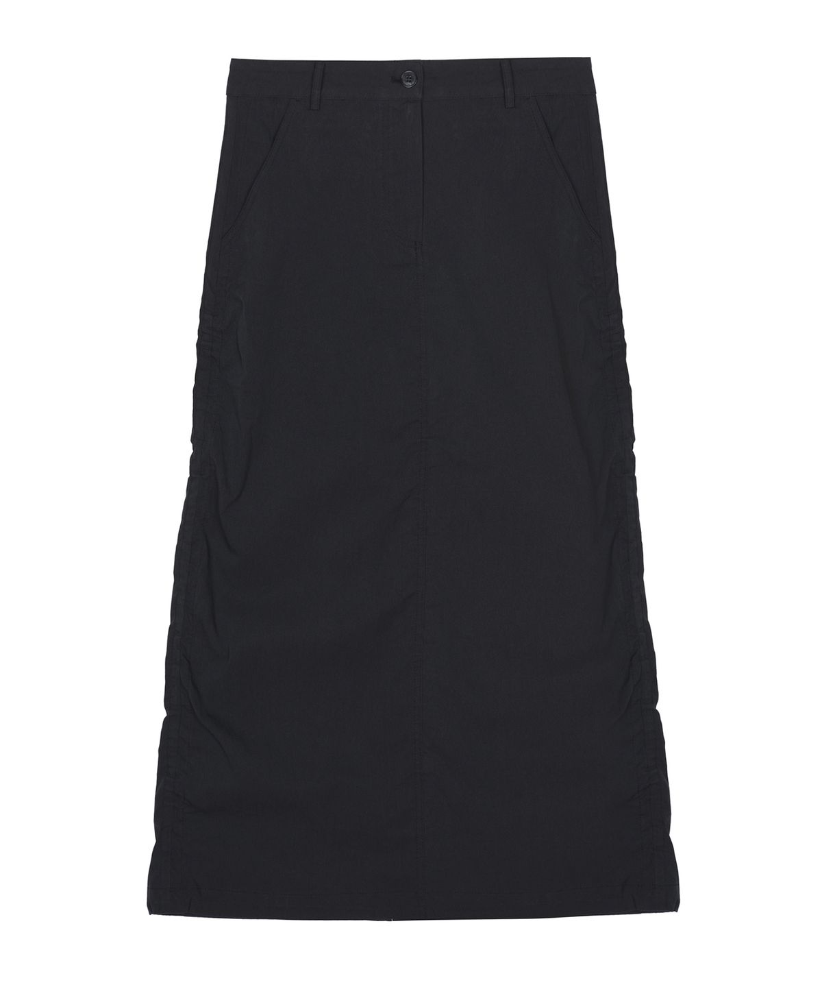 닉앤니콜(NICK&NICOLE) NICOLE SHIRRING LONG SKIRT_BLACK