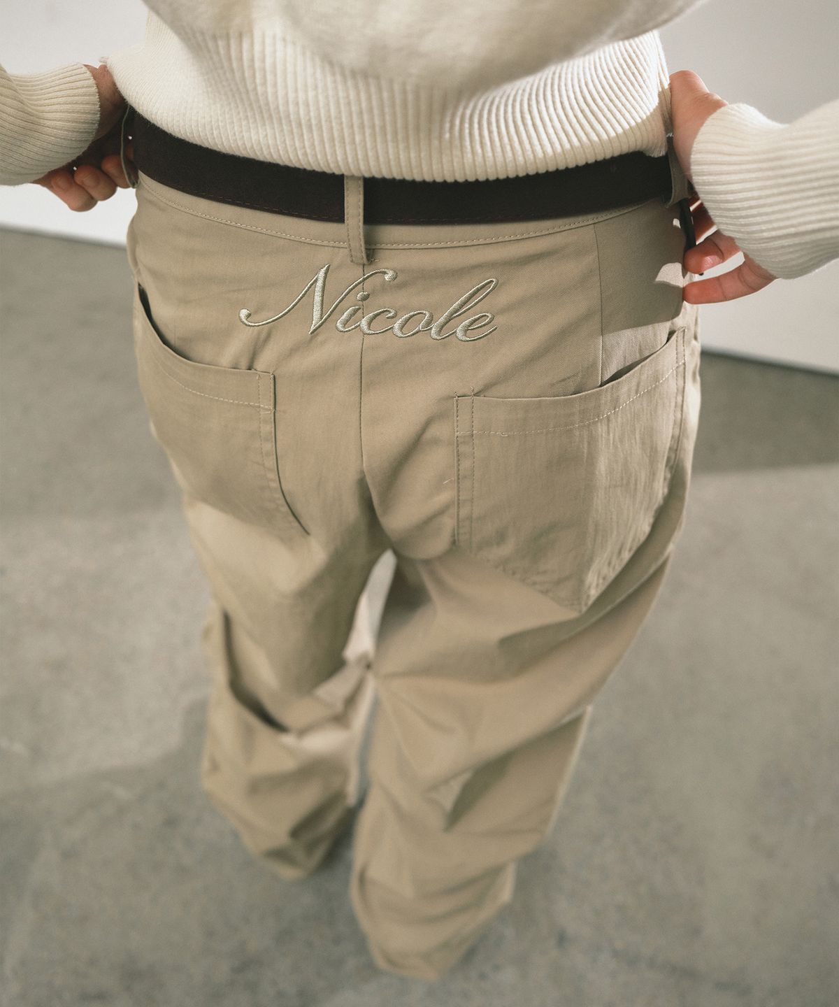 닉앤니콜(NICK&NICOLE) NICOLE SHIRRING PANTS_BEIGE
