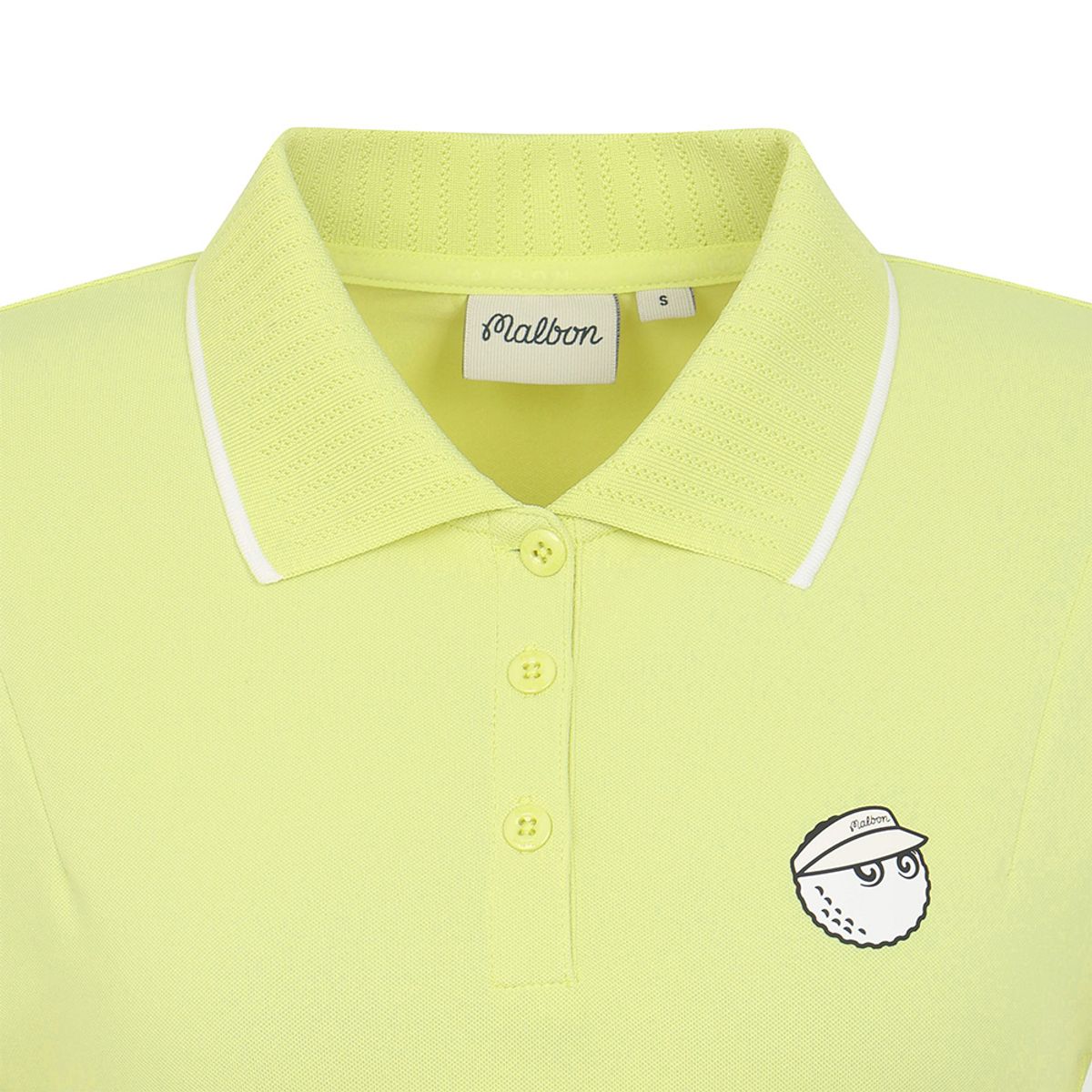 말본 골프(MALBON GOLF) 캡슬리브 슬림 카라 탑 YELLOW (WOMAN)