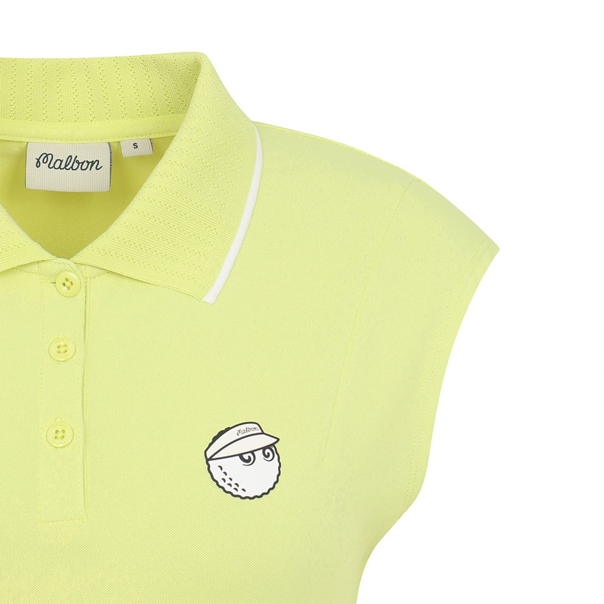 말본 골프(MALBON GOLF) 캡슬리브 슬림 카라 탑 YELLOW (WOMAN)