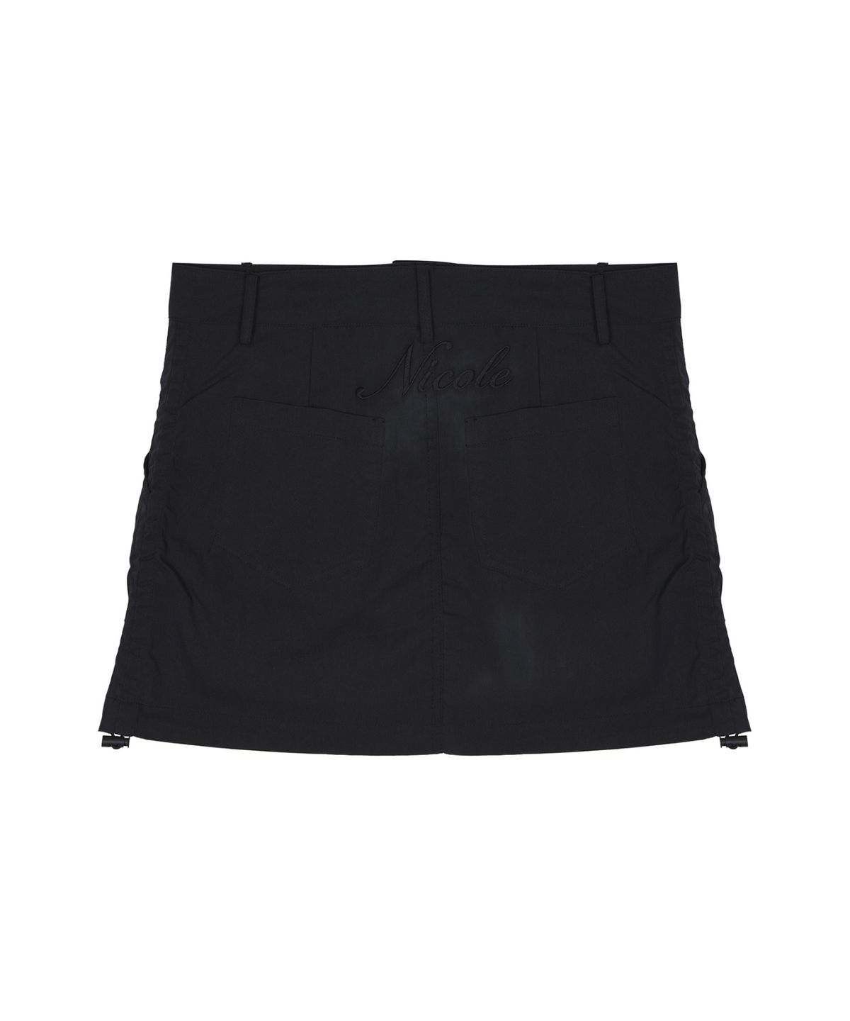 닉앤니콜(NICK&NICOLE) NICOLE SHIRRING MINI SKIRT_BLACK
