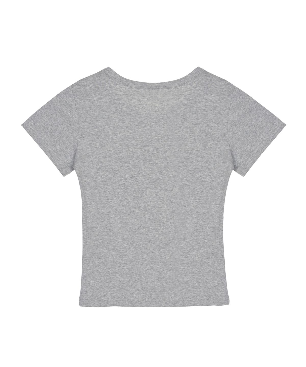 닉앤니콜(NICK&NICOLE) ESSENTIAL SLIM HALF TOP_GRAY