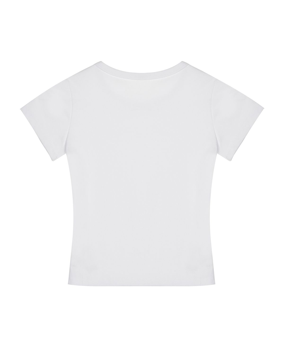닉앤니콜(NICK&NICOLE) ESSENTIAL SLIM HALF TOP_WHITE
