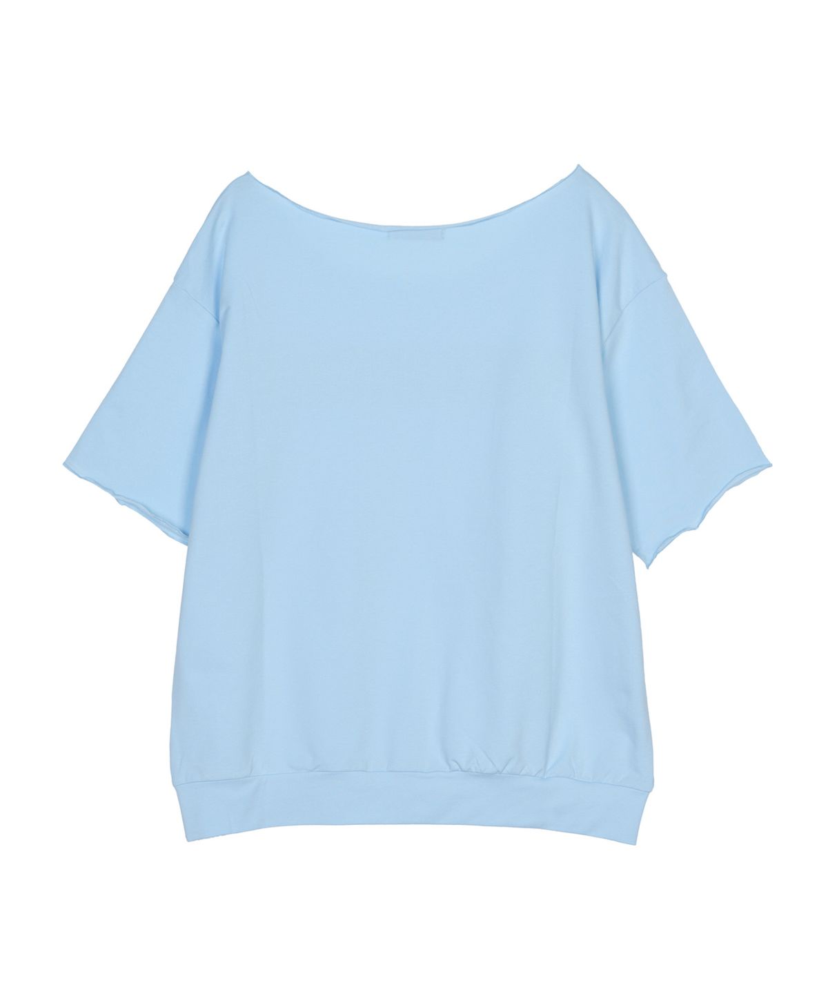 닉앤니콜(NICK&NICOLE) RAW CUT HALF SLEEVE TOP_SORA