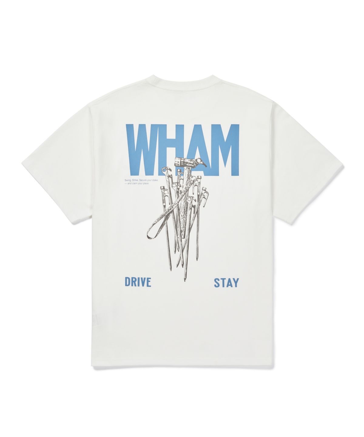 스노우피크 어패럴(SNOWPEAK APPAREL) Pegs & Hammer 그래픽 반팔 티셔츠 (S26FUBTS42) Off White