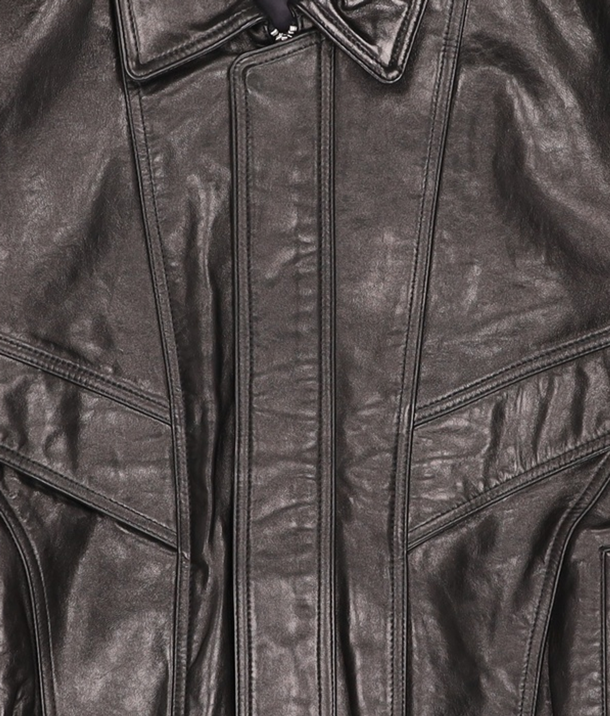 노매뉴얼(NOMANUAL) F.P LEATHER JACKET - BLACK L