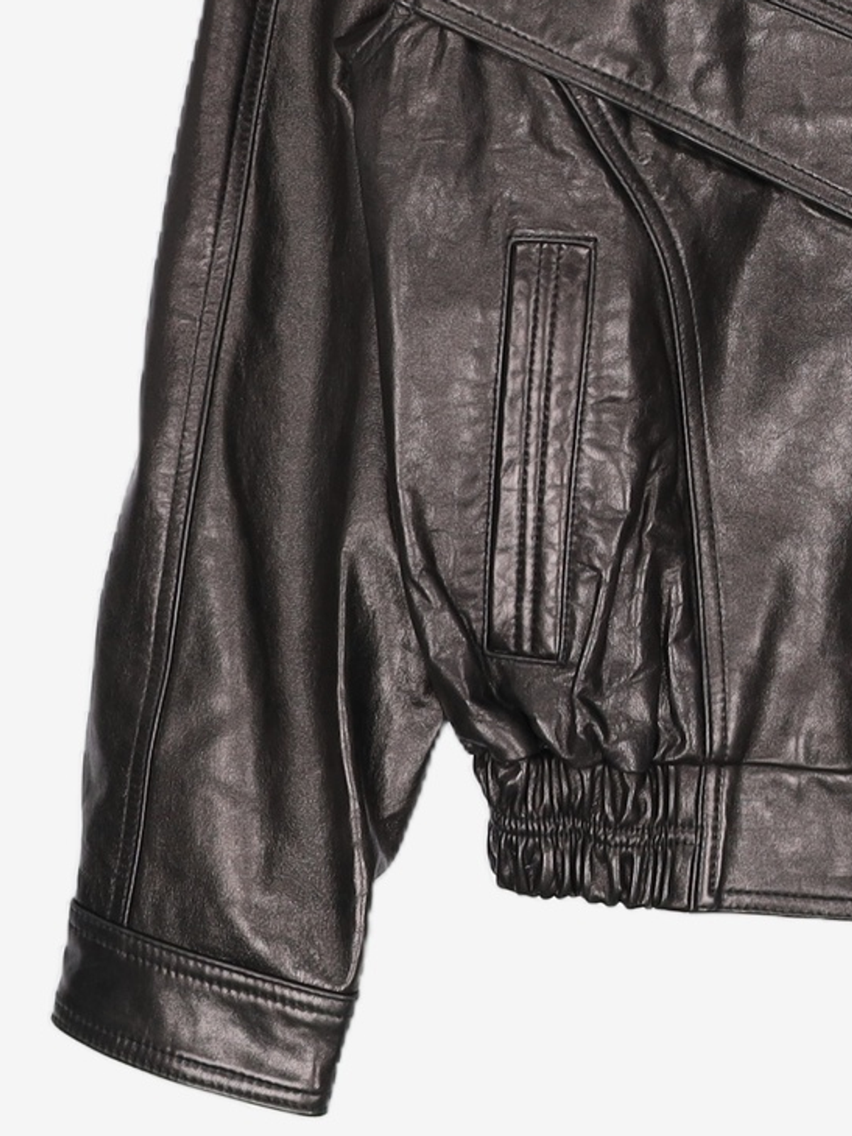 노매뉴얼(NOMANUAL) F.P LEATHER JACKET - BLACK L
