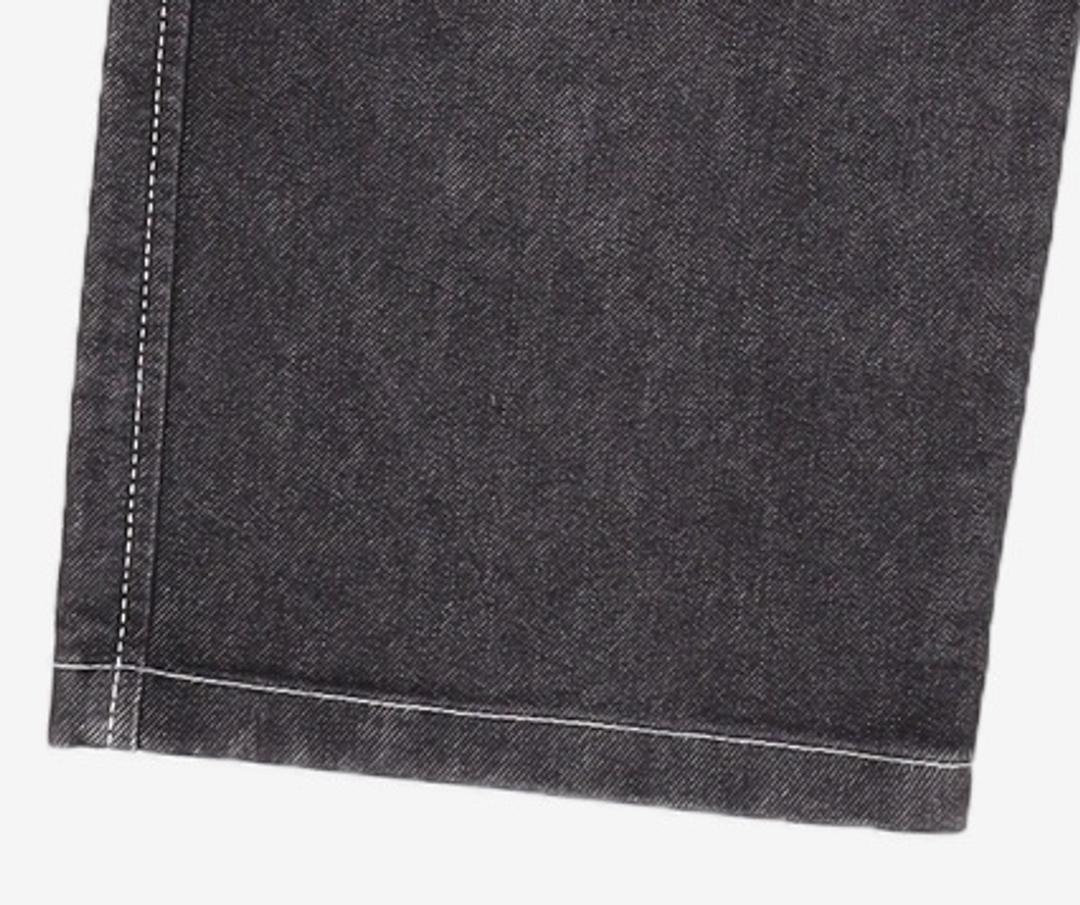 가먼트레이블(GARMENT LABLE) Stitch Straight Jeans - Black M