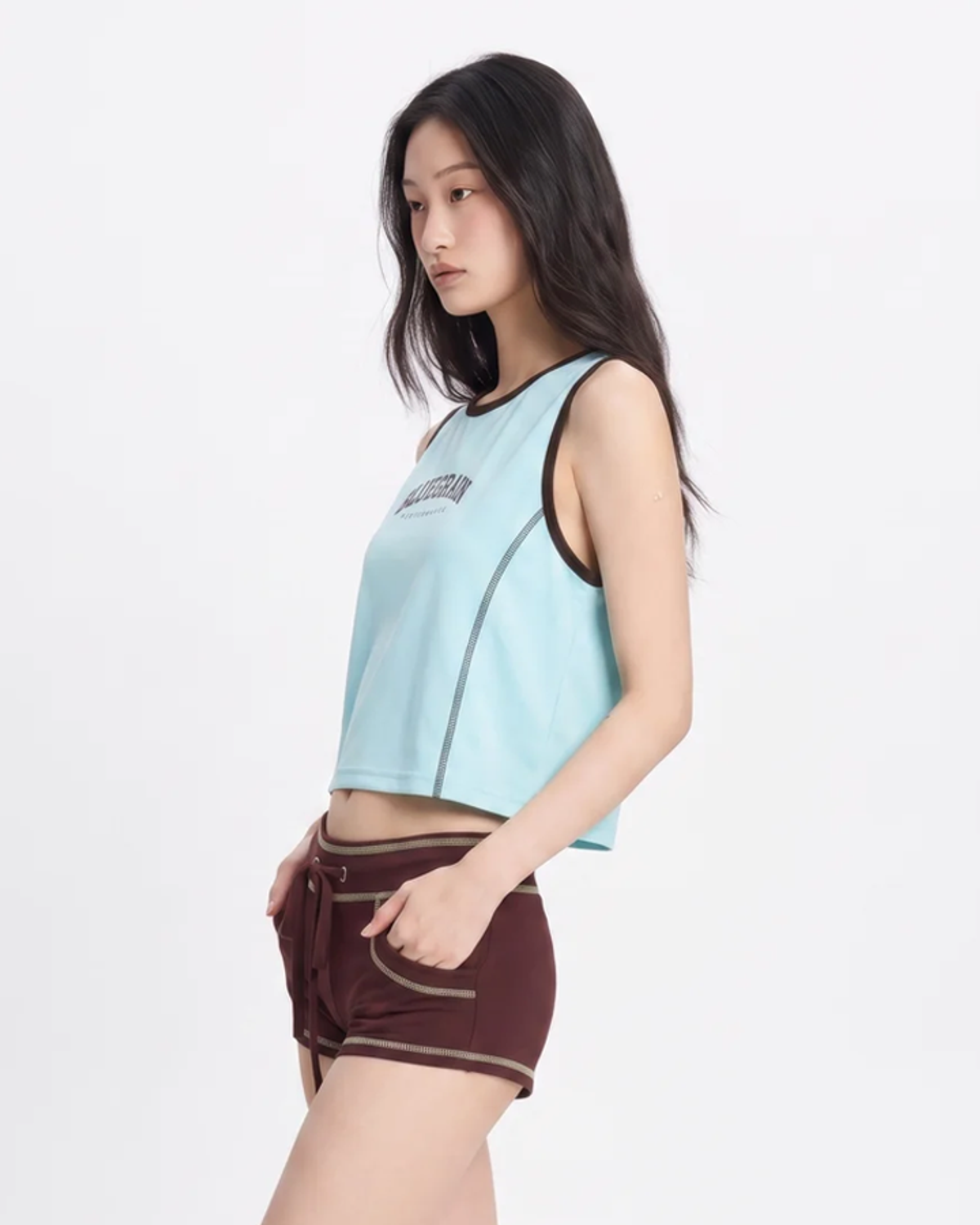 블루그레인(BLUEGRAIN) 메쉬 져지 슬리브리스 민트