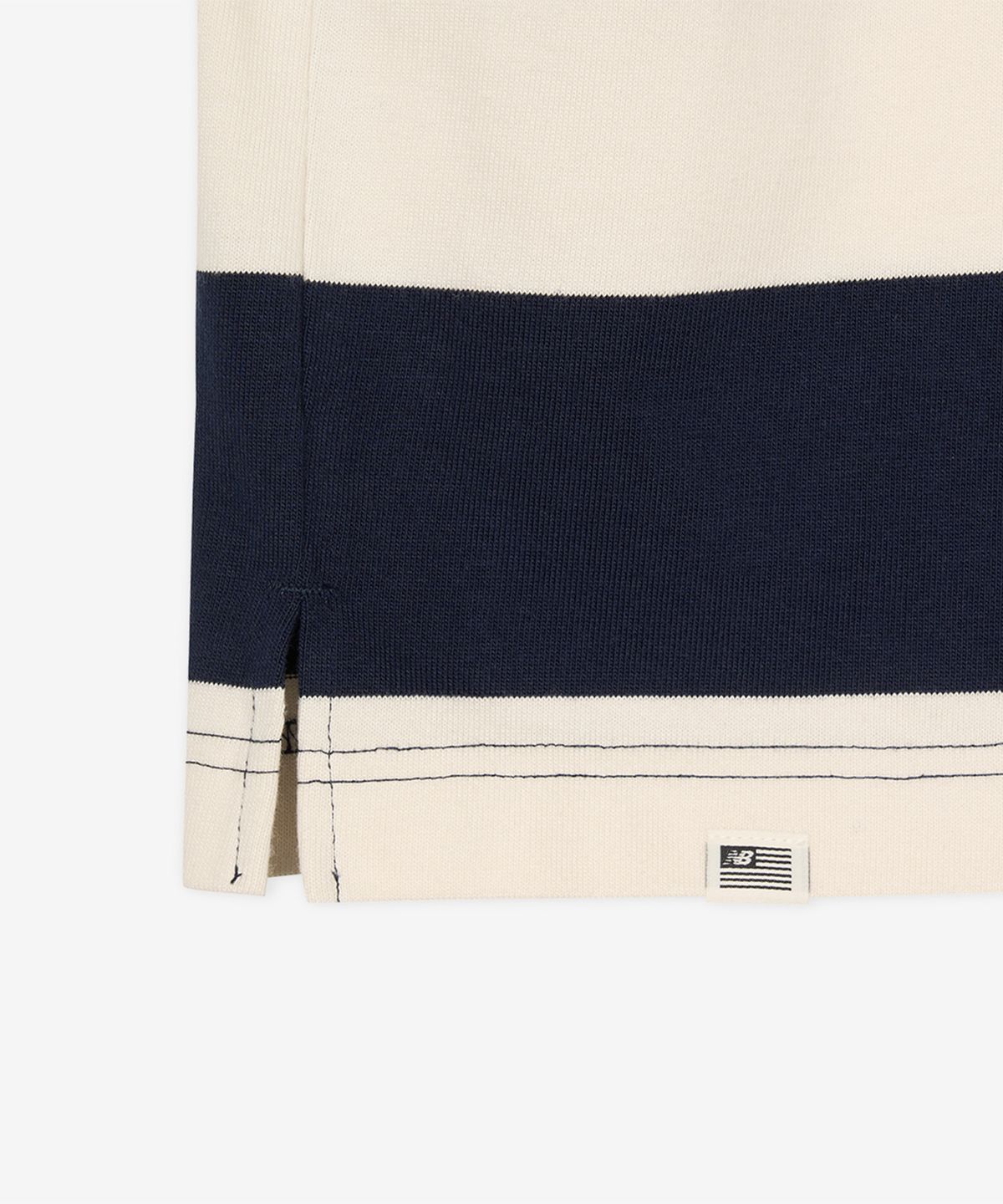 뉴발란스(NEW BALANCE) NBNDG2A023 / UNI USA 클래식 스트라이프 럭비 셔츠 (NAVY)