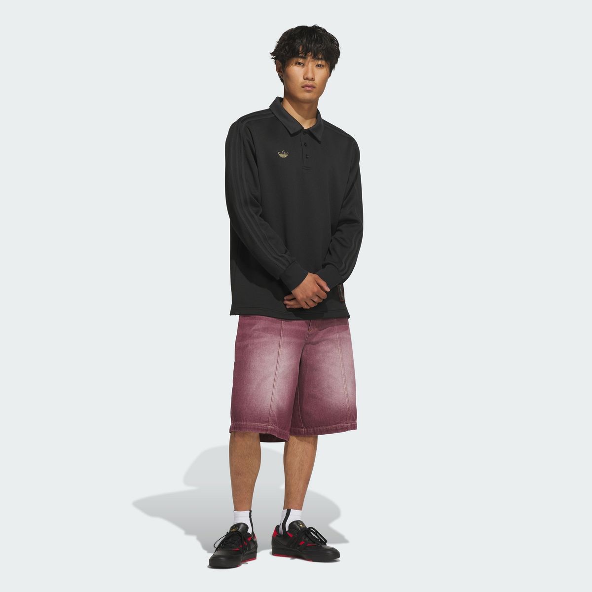아디다스(ADIDAS) 스케이트보딩 x TYSHAWN 워시드 데님 쇼츠 KT4452