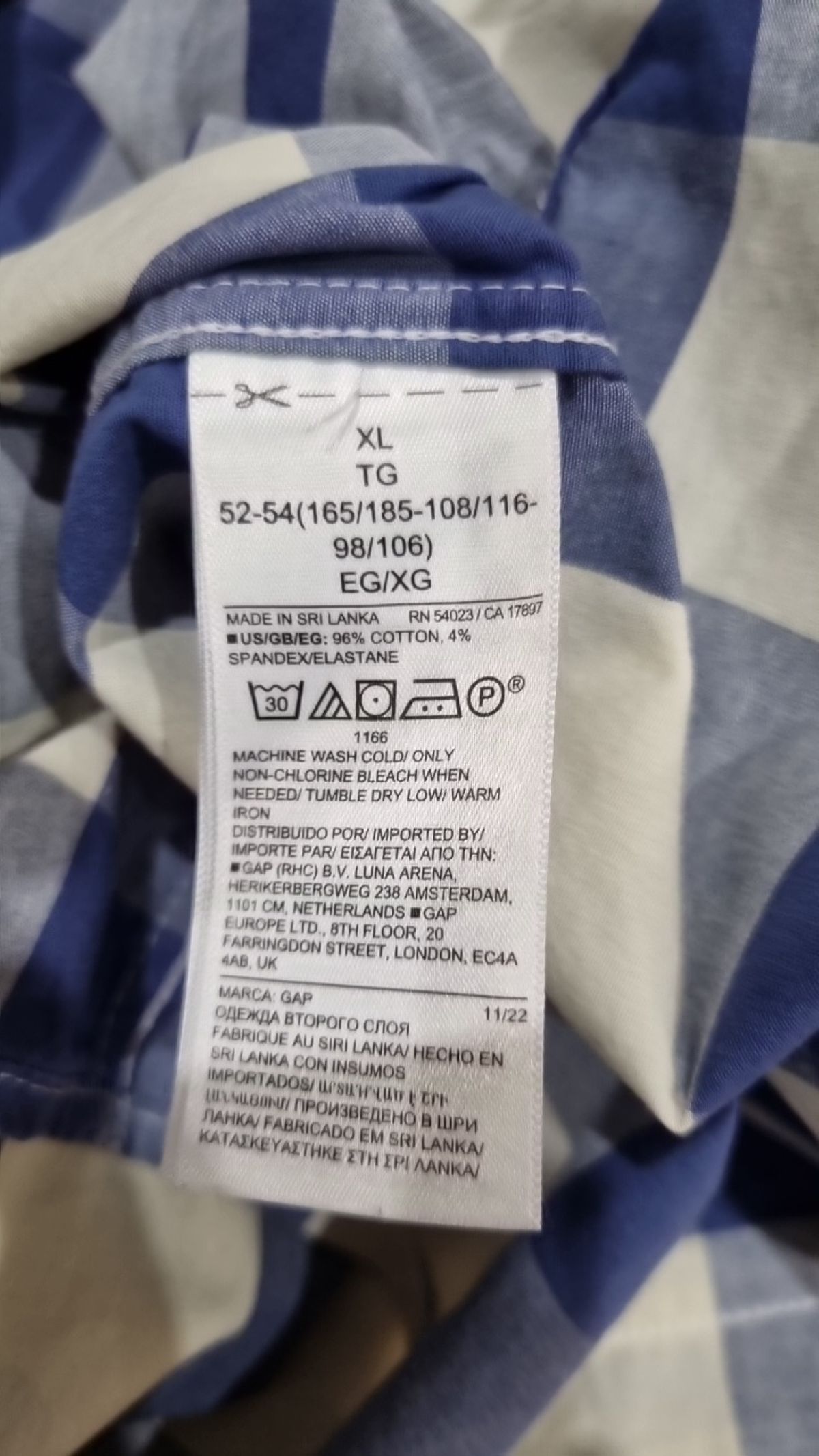갭(GAP) 캐주얼 셔츠 XL