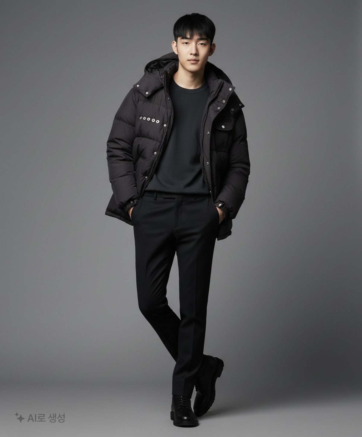 노매뉴얼(NOMANUAL) MOUNTAIN DOWN PARKA - BLACK M