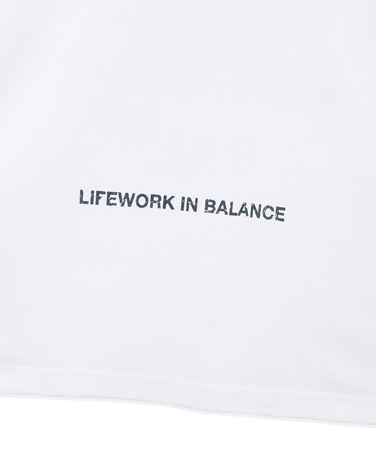 라이프워크(LIFEWORK) 여성) 빈티지 레터링 링거 반팔 티셔츠