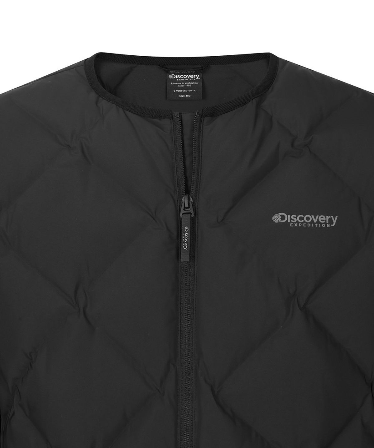 디스커버리 익스페디션(DISCOVERY EXPEDITION) 남성 디하스 U넥 튜브 다운 경량패딩 (BLACK)