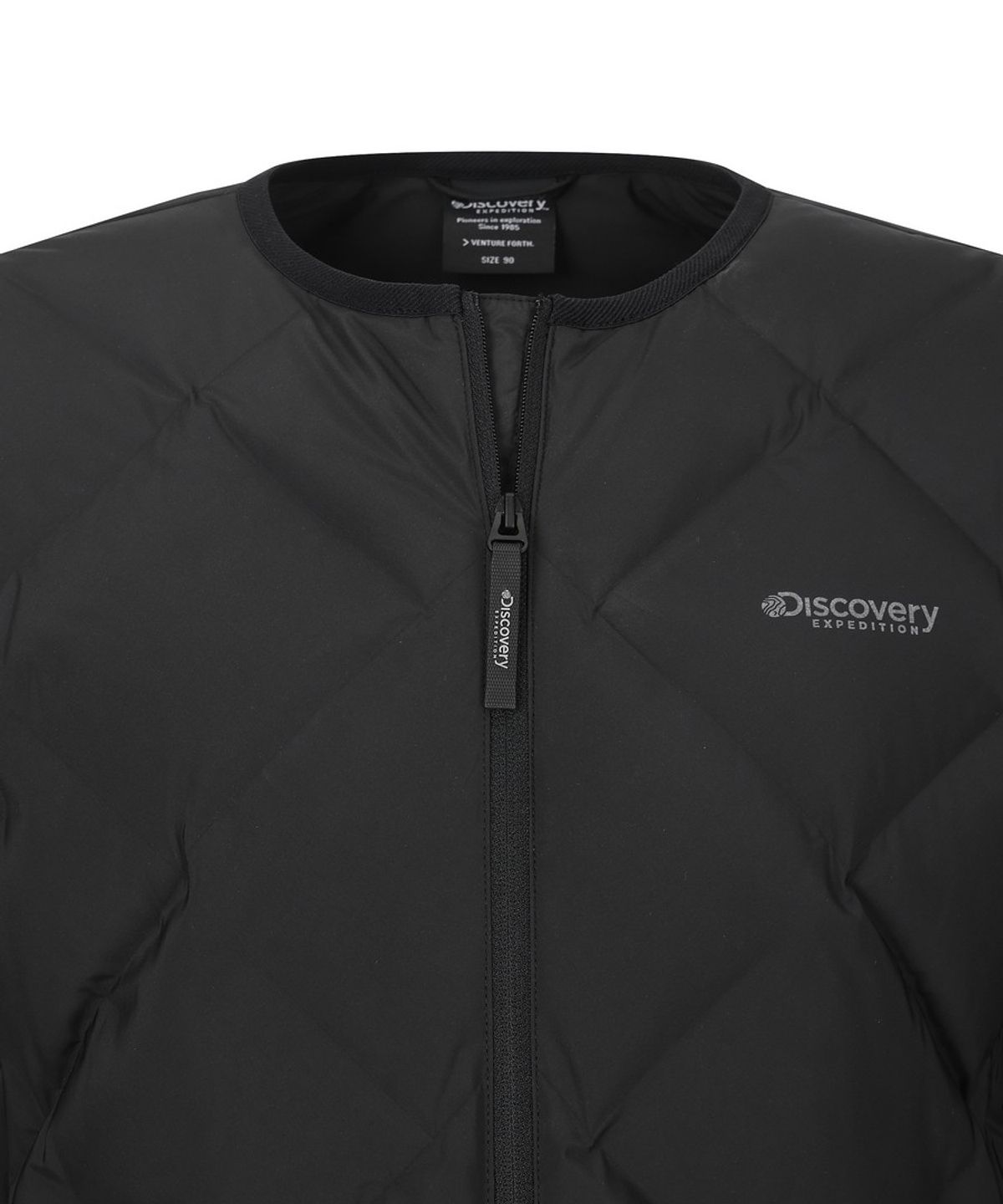 디스커버리 익스페디션(DISCOVERY EXPEDITION) 여성 디하스 U넥 튜브 다운 경량패딩 (BLACK)