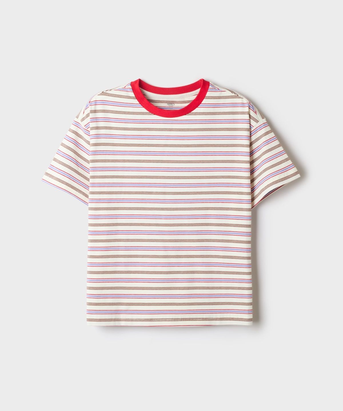 스파오 키즈(SPAO KIDS) [키즈] 오버핏 스트라이프 반팔티_SPRSG37KU2
