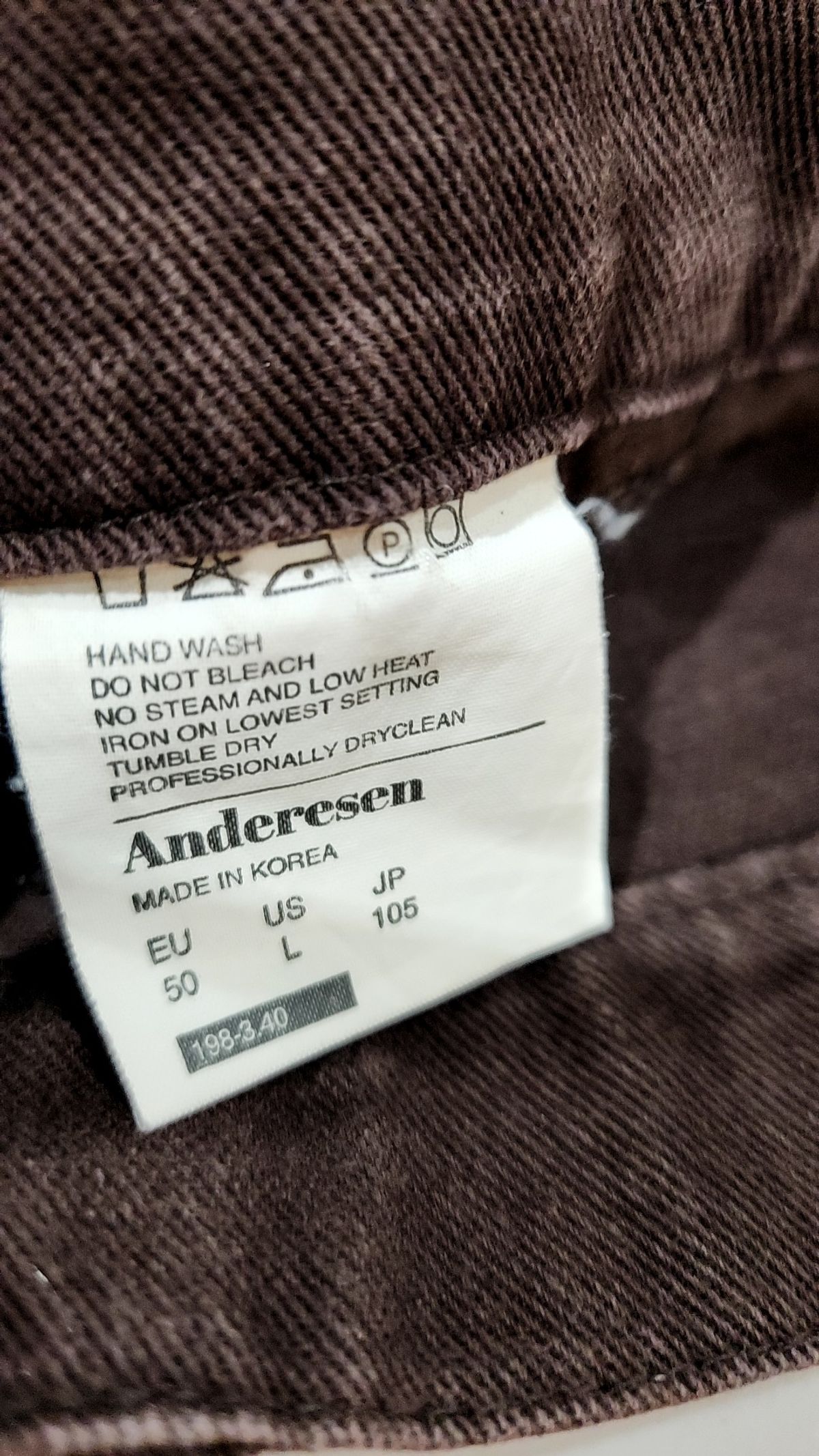 안데르센 안데르센(ANDERSEN ANDERSEN) 코튼 팬츠