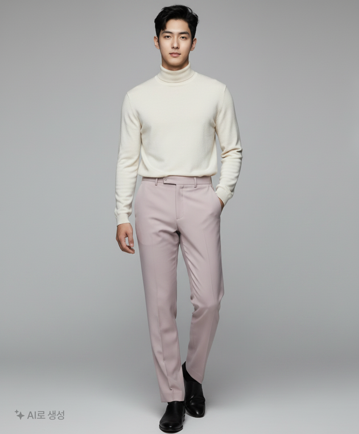 더니트컴퍼니(THEKNITCOMPANY) 슬림핏 하프밴딩 슬랙스 6color 46