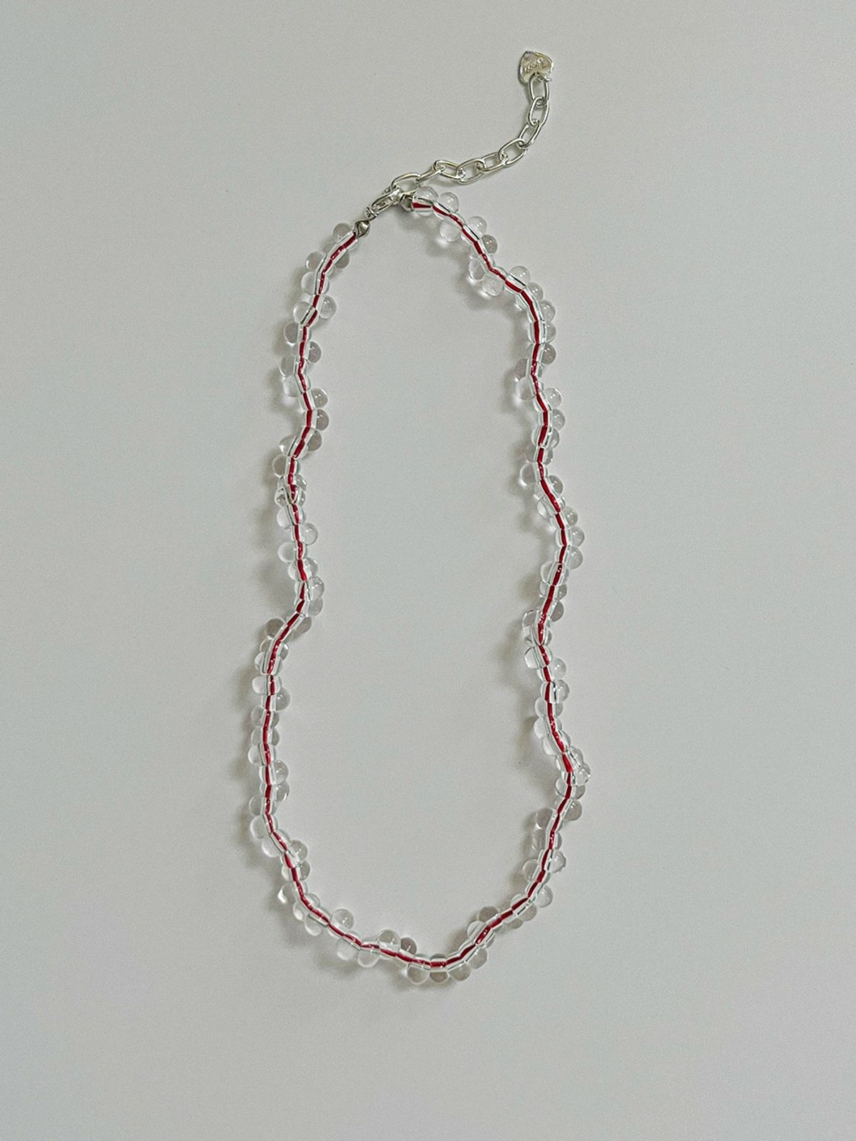소수(SOSOO) Zigzag Bibi Necklace [Clear]