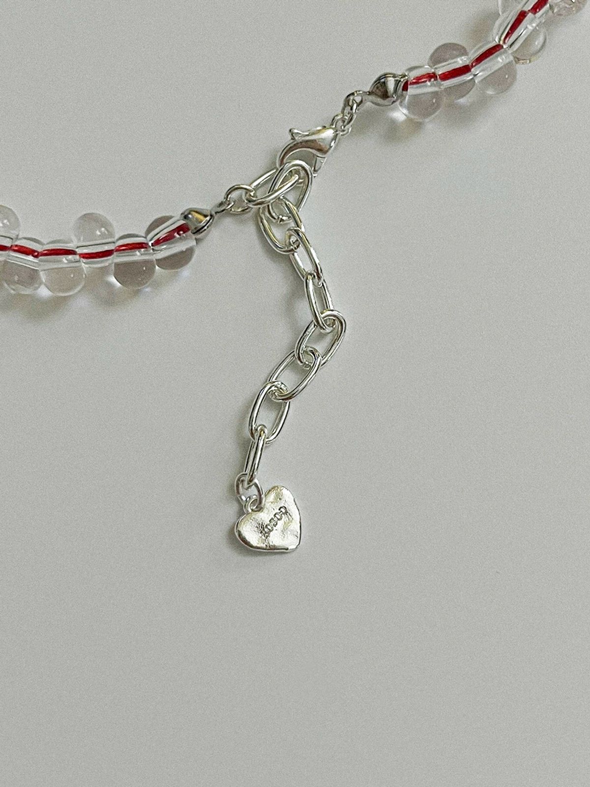 소수(SOSOO) Zigzag Bibi Necklace [Clear]
