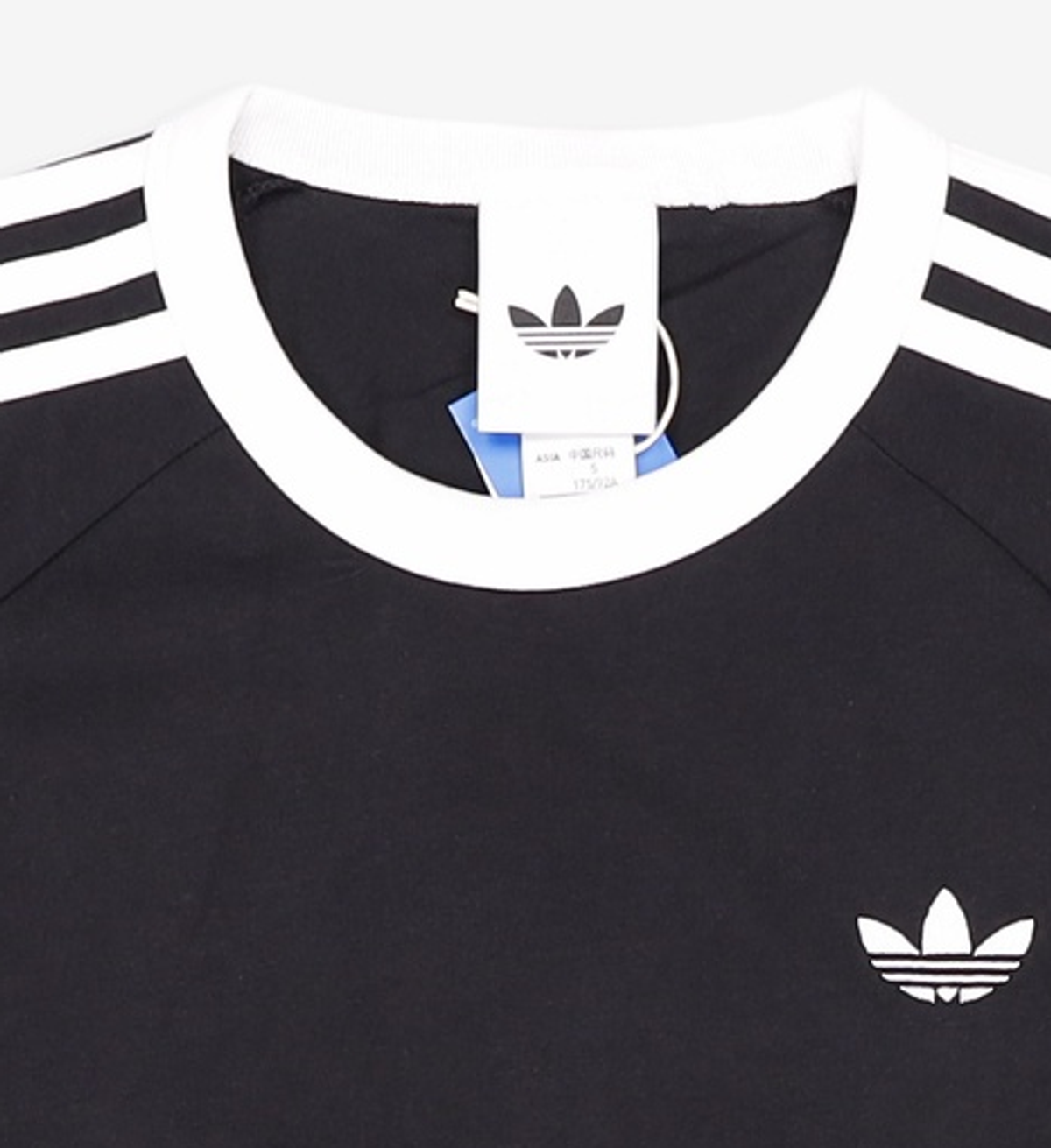 아디다스(ADIDAS) 3-스트라이프 티셔츠 - 블랙 / KE3538 S
