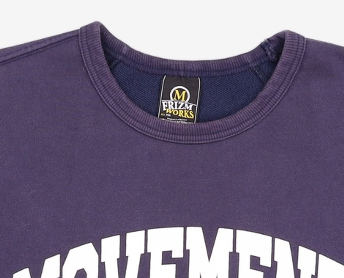 프리즘웍스(FRIZMWORKS) MOVEMENT LOGO SWEATSHIRT _ NAVY M